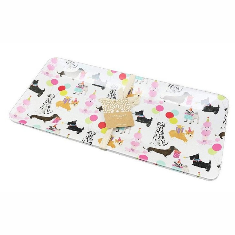 2pc Serving Tray Set ◈ Birthday Dogs Pug